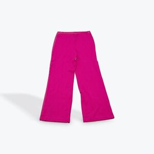 Carolina Belle Pink Wide Leg Cropped Pants Women's Size 8‎ Rayon Blend
